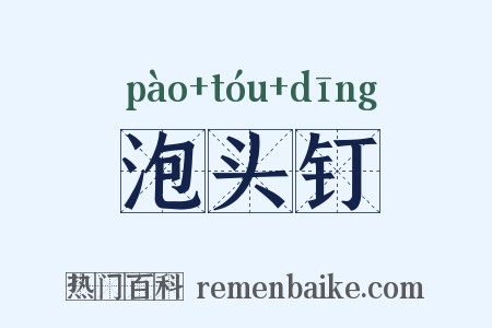 泡头钉是什么意思的图片